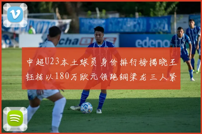 中超U23本土球员身价排行榜揭晓王钰栋以180万欧元领跑铜梁龙三人紧随其后